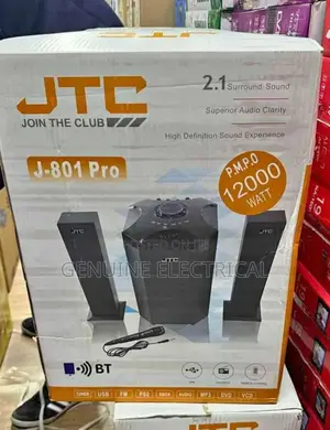 JTC J801PRO 2.1CH Subwoofer Speaker System + Mic 120W