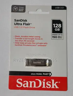 Sandisk Ultra Flair 3.0 USB Flash Drive 128GB