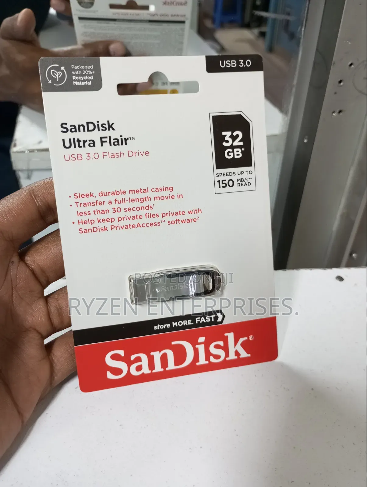 Sandisk Ultra Flair 3.0 USB Flash Drive 32GB