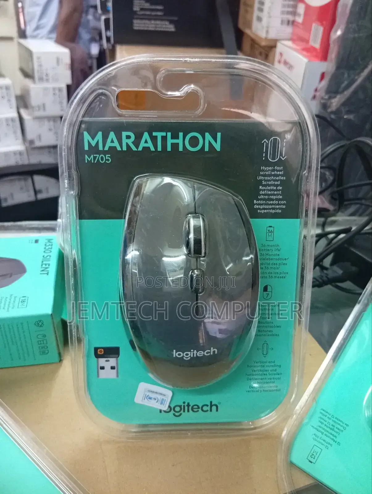Logitech M705 Marathon Wireless Mouse