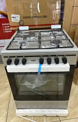High Quality VON 60X60 3+1gas Electric Free Standing Cooker