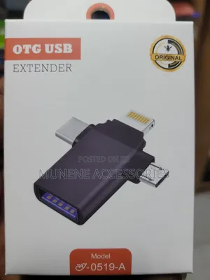 USB C Lightning and Micro 3in1 OTG Extender