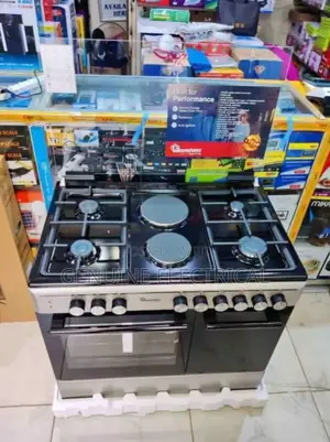 Ramtons 60*90 Stainless Steel Cooker With Gas Compartment