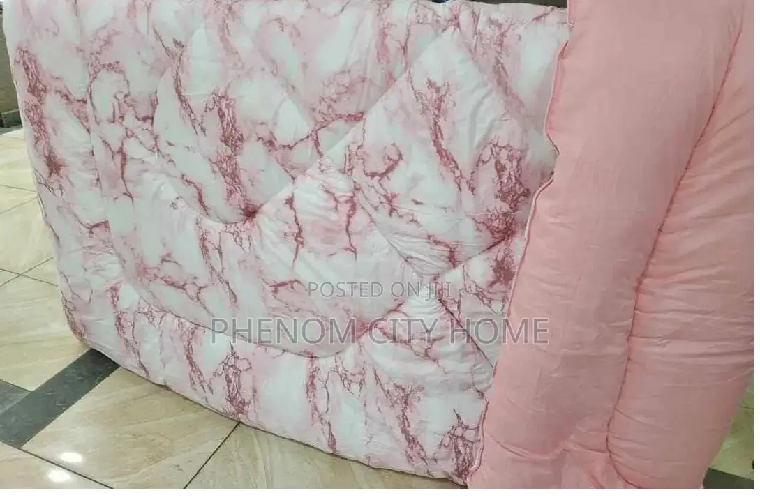 Pink Marble Binded Duvet Set