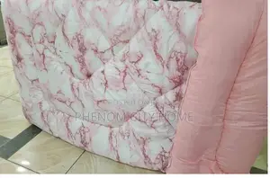 Pink Marble Binded Duvet Set