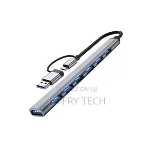 7 In1 Type C USB Hub Multi Port Adapter Splitter Station