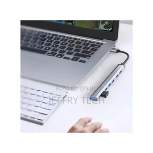 7 In1 Type C USB Hub Multi Port Adapter Splitter Station