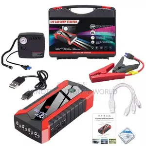 Portable Car Booster 12v Jump Start Kit With Inflator