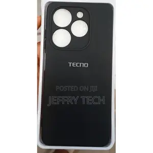 Tecno Pop 8 Silicone Back Case Black