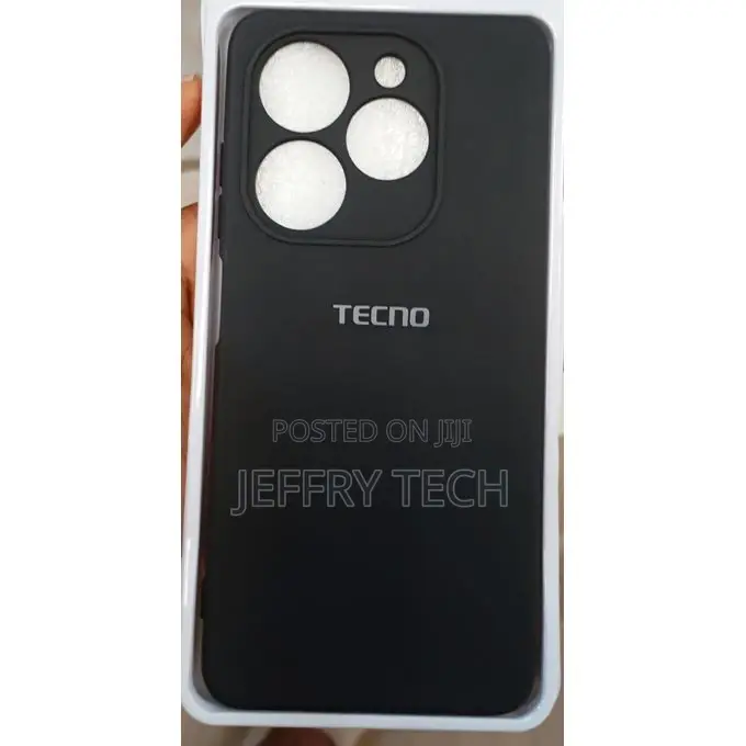 Tecno Pop 8 Silicone Back Case Black