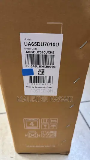 SAMSUNG 65” 65 DU7010 SMART Crystal UHD Warranty Tv