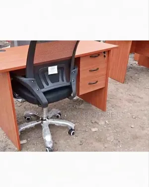 High Quality 1 Meter Office Table With Mesh Chair Kaw9
