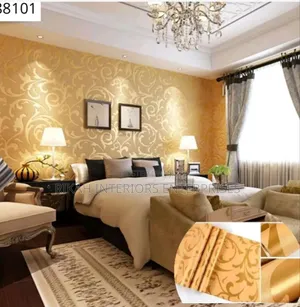 Damask Cream Floral Wallpapers