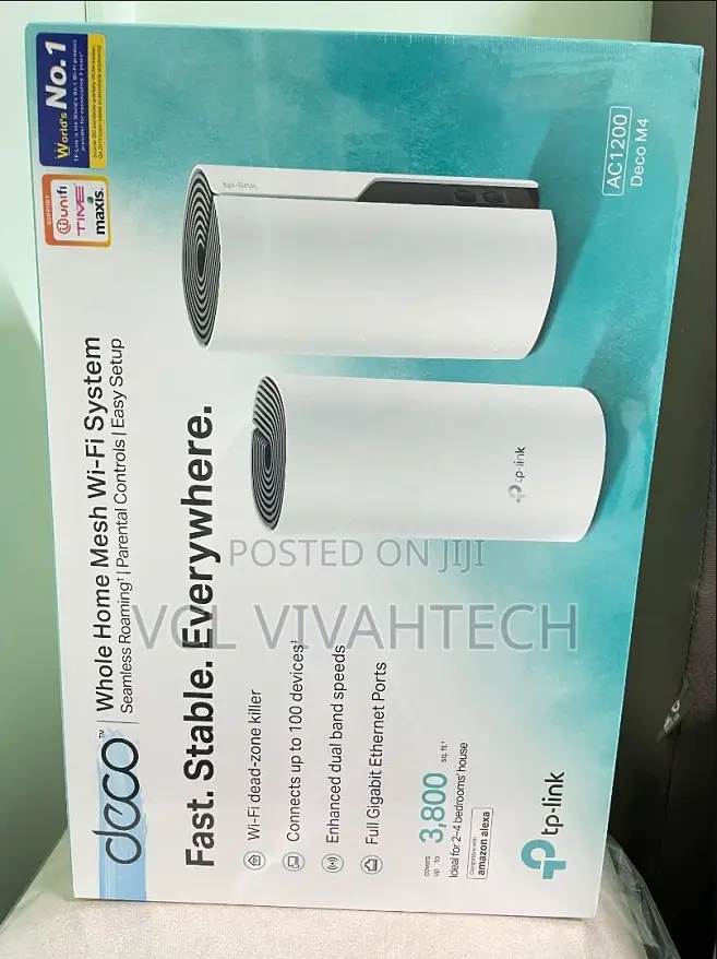 TP-Link Tl-Deco M4 Ac1200 Mesh Wi-Fi System (2pack)