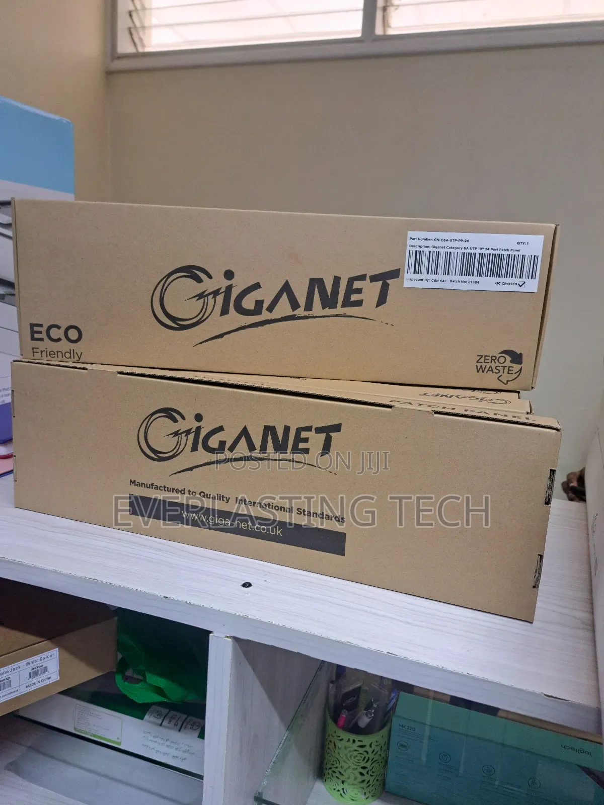 Giganet Category 6 UTP 19” 24 Port Patch Panel