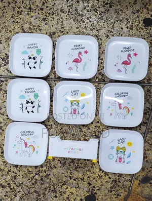 Meal General Spit Kids Snack Plates With Stand 8pcs