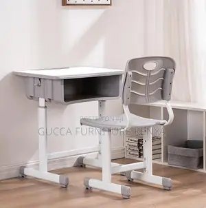 Kid's Furniture: Adjustable Growing Child Desk and Chair Set