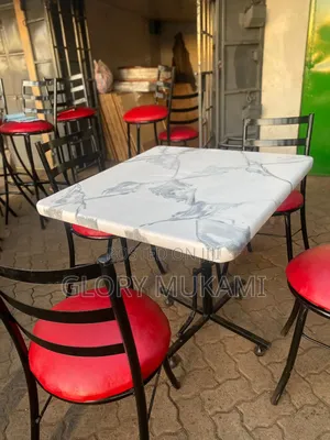 Square Marble White Grey Restaurants Table