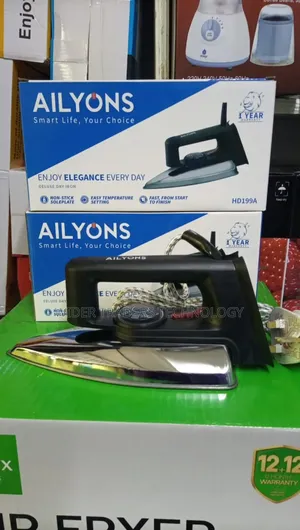 AILYONS HD-199A Electric Dry Iron Box Silver Black (1YR WR