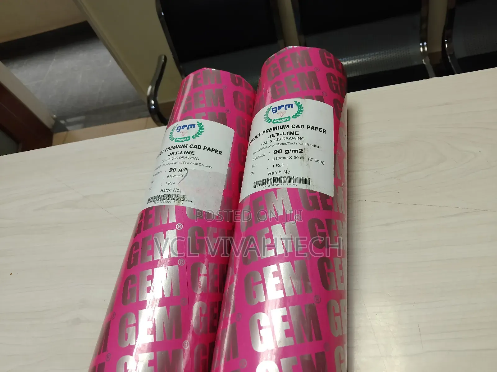 A1 Bond Wide Format Paper Roll 610mm X 50m