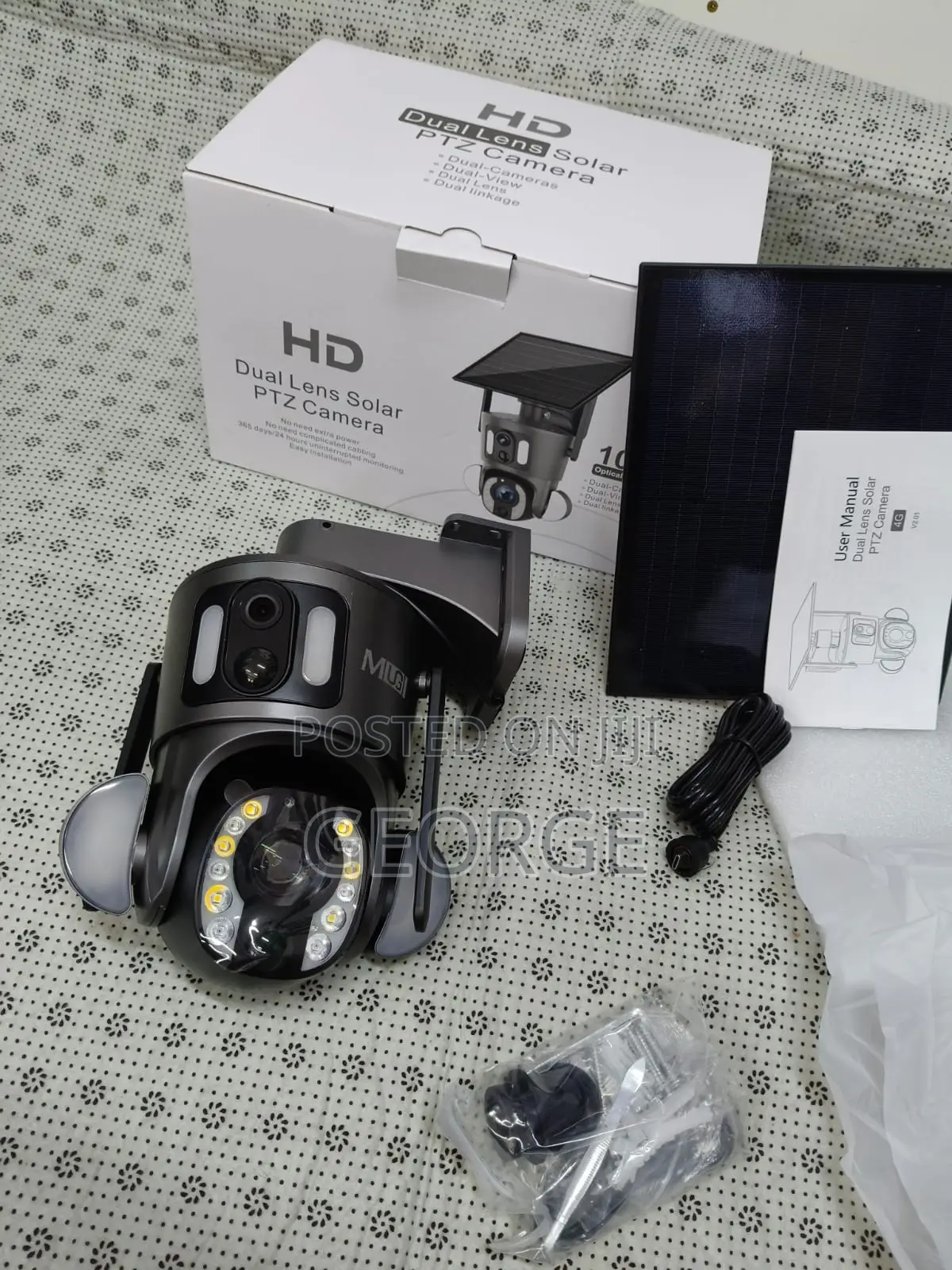 Arrival 4G Simcard Dual Lens Outdoor PTZ Solar Camera