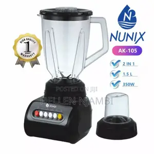 Nunix AK-105 – 2 in 1 Blender 350W – Black