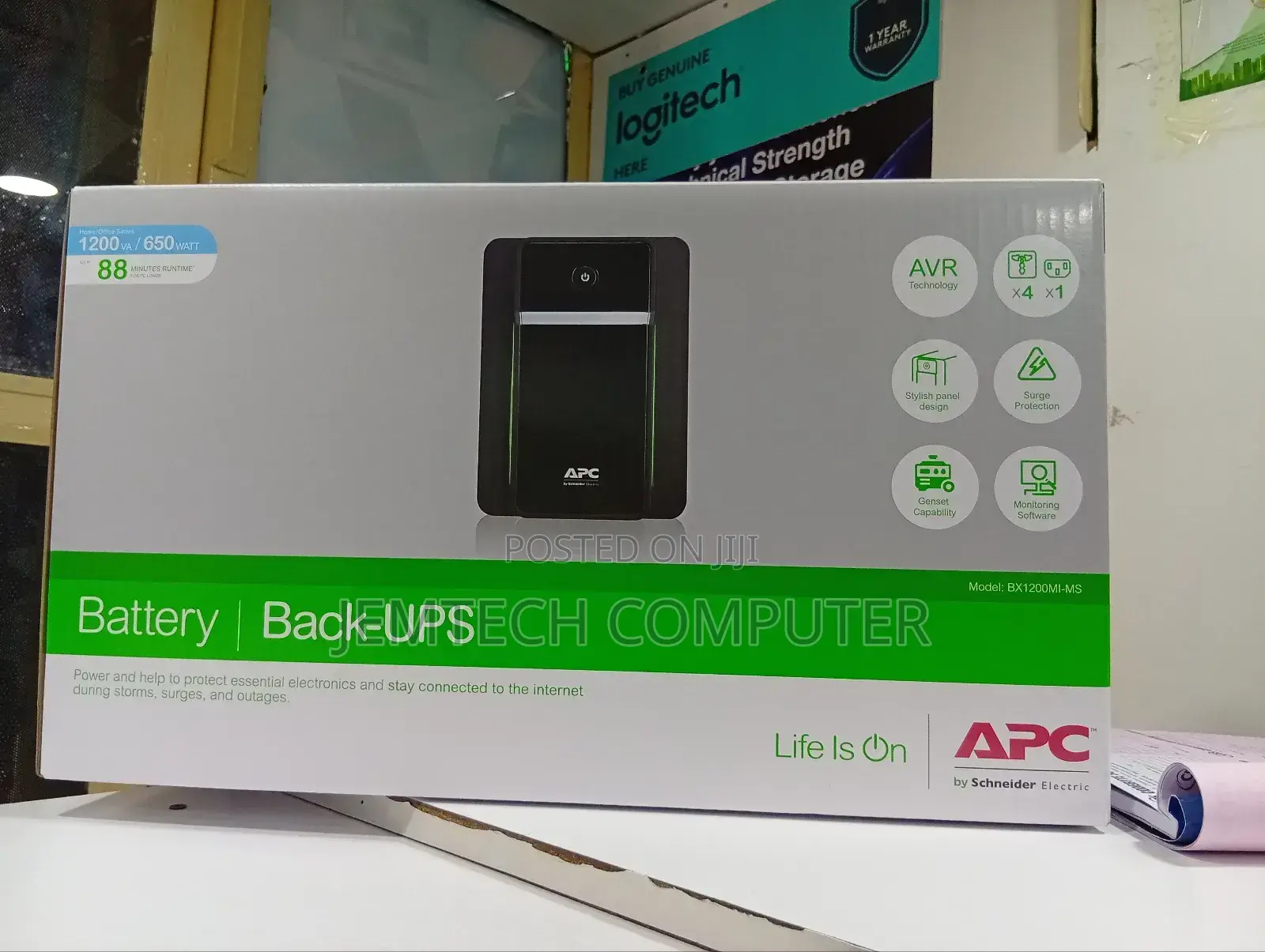 APC Back UPS 1200va Bx1200mi UPS Battery Backup