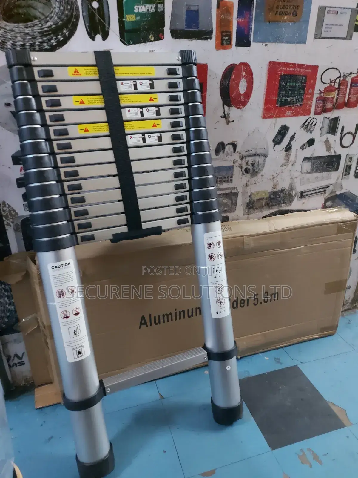 5.8m Single Telescopic Ladder