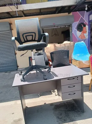 1 Meter Office Desk And Mesh Chair Kj5tf
