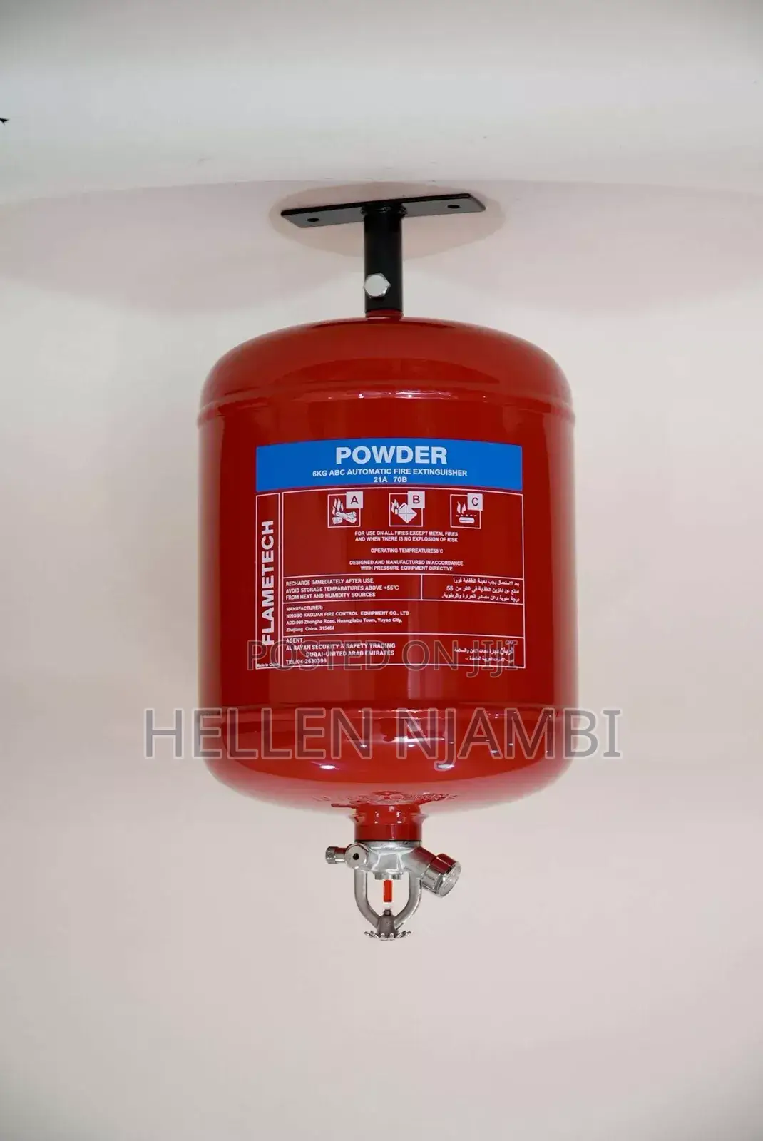 6 Kg Automatic Dry Powder Fire Extinguisher