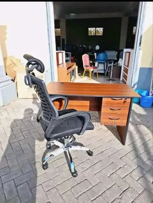 Quality 1 Meter Office Table With Headrest Chair Cv5tg