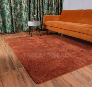 Brown and Red New Design Fluffy Carpets