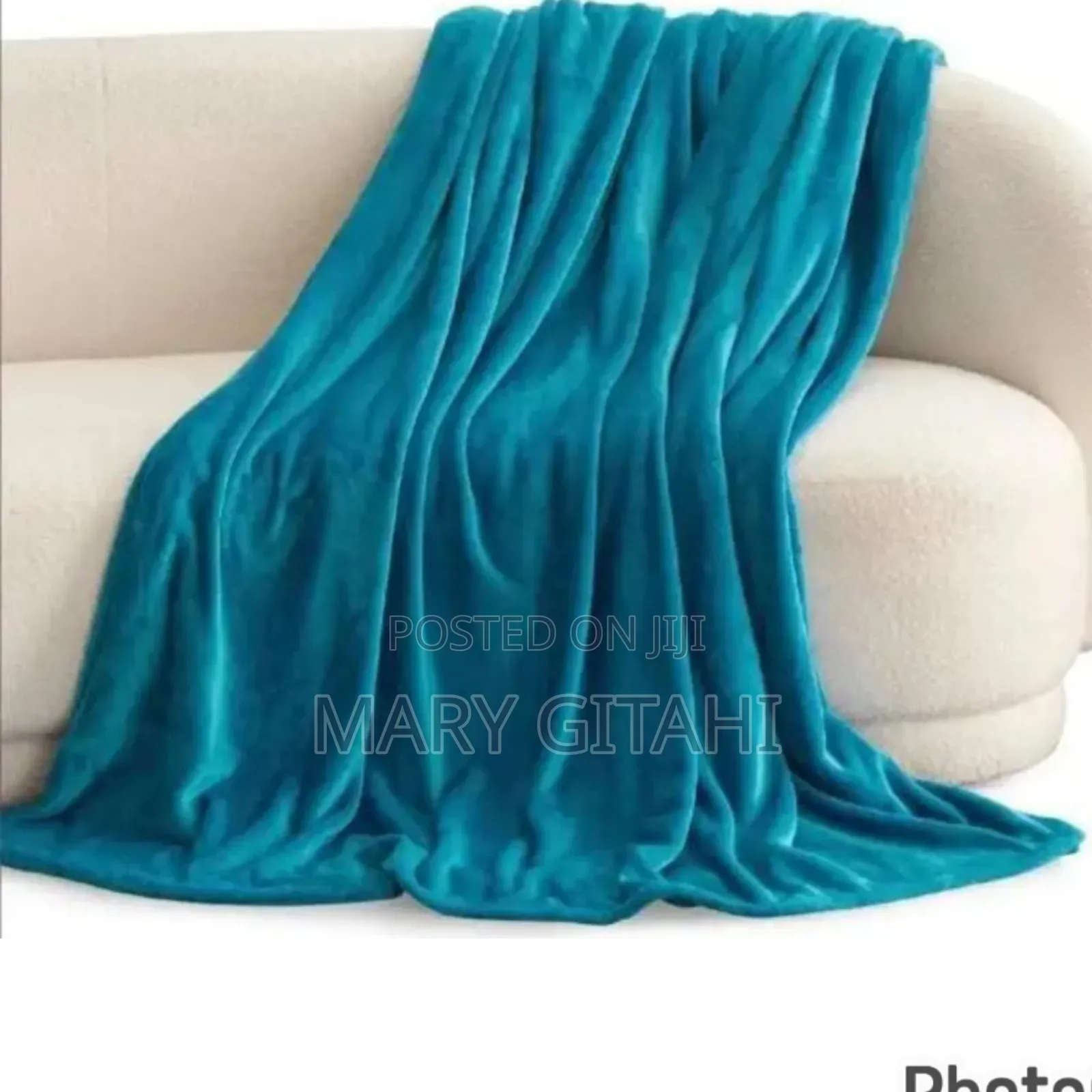 Blue , Warm  Fleece Blanket