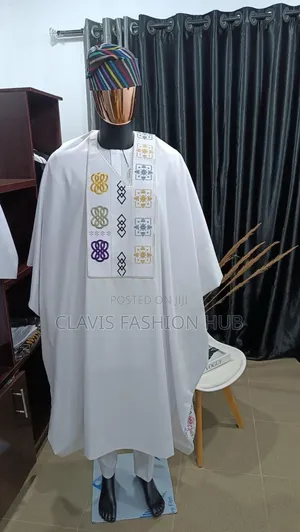 White Agbada Wear for Men