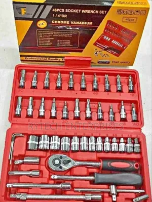 Socket Set/Chrome Vanadium 46 PCS