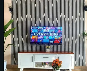 Decorative Flutted Wallpaper Available