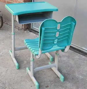 Kid's Furniture: Heavy Duty Plastic School Kid's Desk/Chair