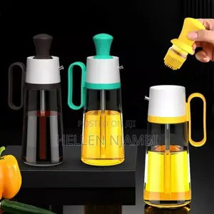 Transparent Glass Multifunctional Oil Dispenser