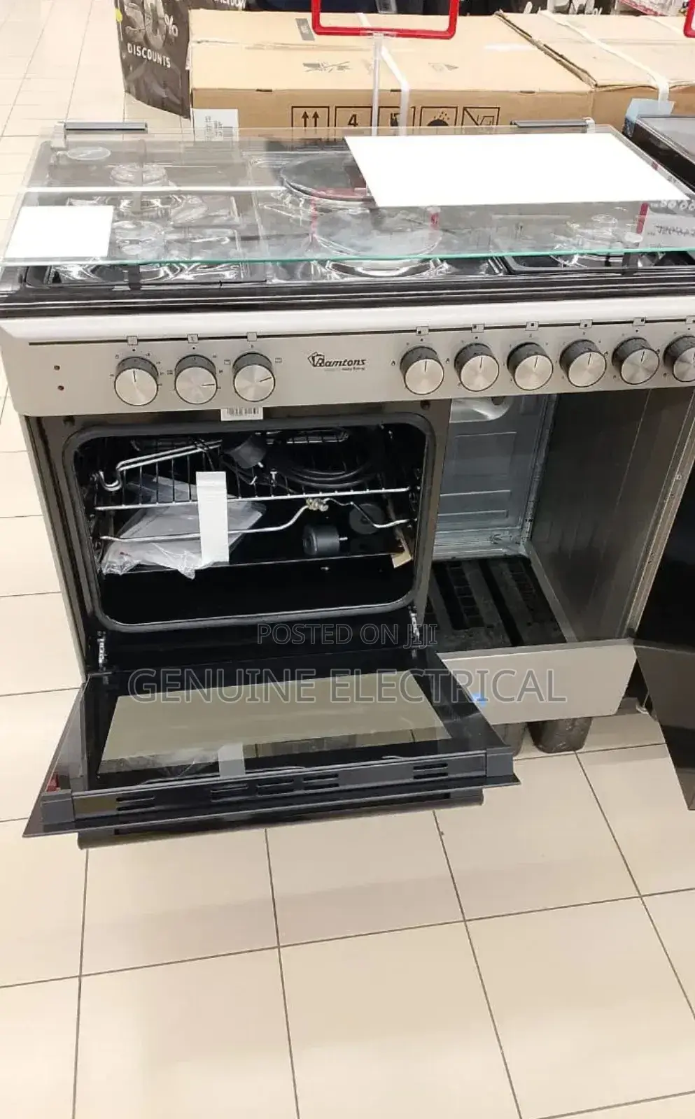Ramptons 60 B6 90 Stainless Cooker With Gas Compartment