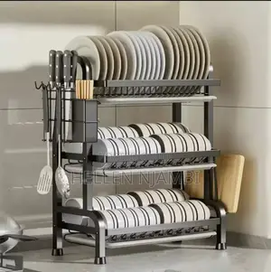 3 Tier Dish Rack With Cutlery Holder