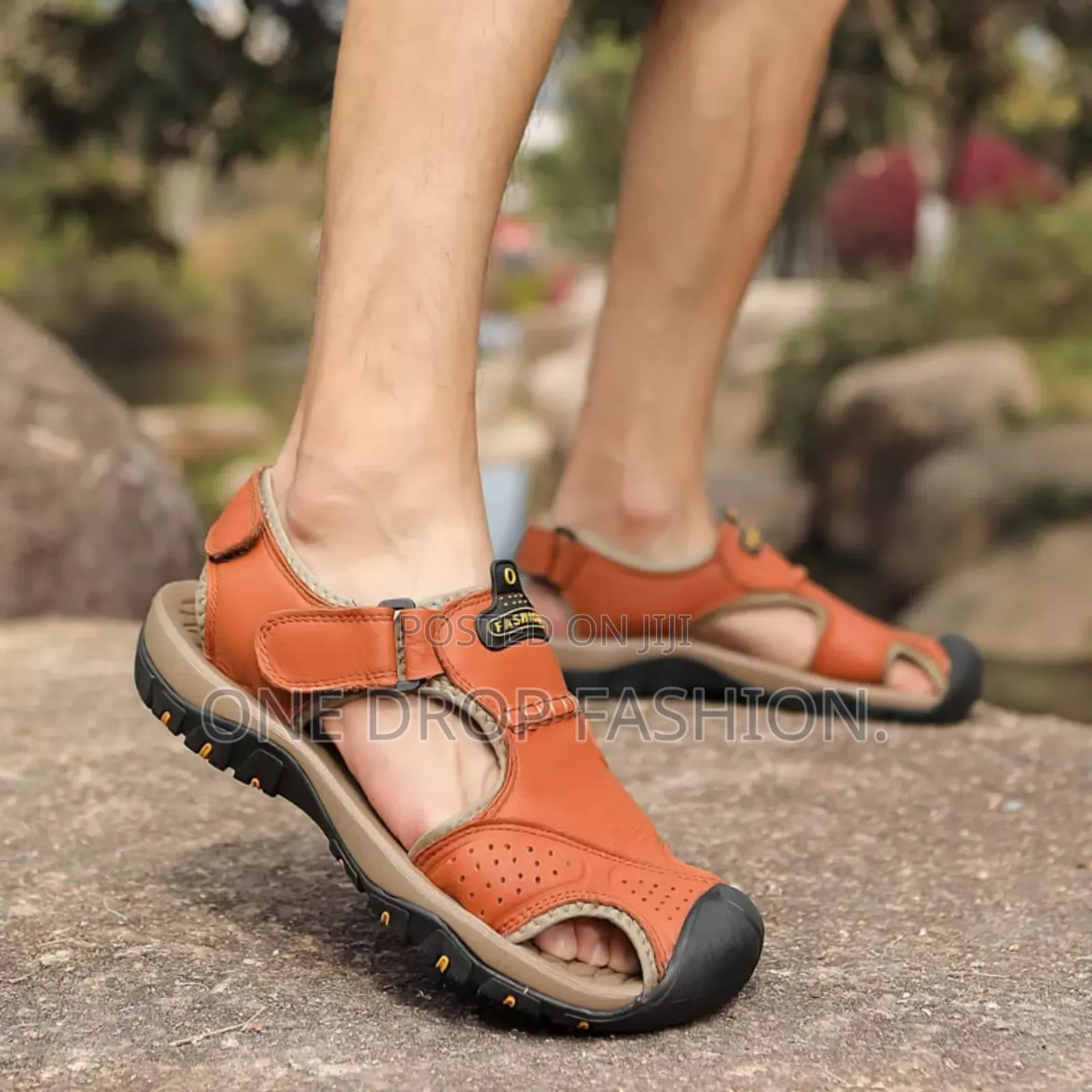 Leather Open Brown/Black