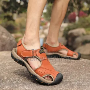Leather Open Brown/Black