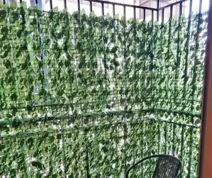 Back Background on Balcony Decor Artificial Green Fences