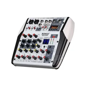 BOMGE 6 Channel DJ Audio Sound Mixer Professional