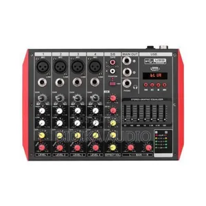 D6 Portable 6channel Mixing Console Mixer 7band EQ