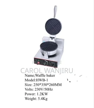 Waffle Maker Machine/ Commercial Single Waffle Maker