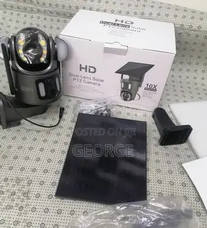 UBOX Imported 4MP Dual Lens PTZ Camera 4g Solar