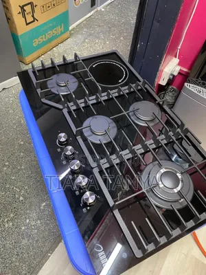 90 Cm Khal With 1 Electric Plate and 4gas With Wok Burner