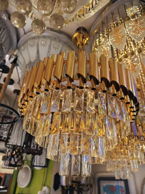 Christal Hanging Light Gold