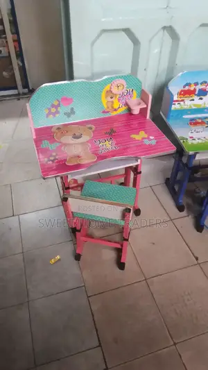 Kids Study Table Pink